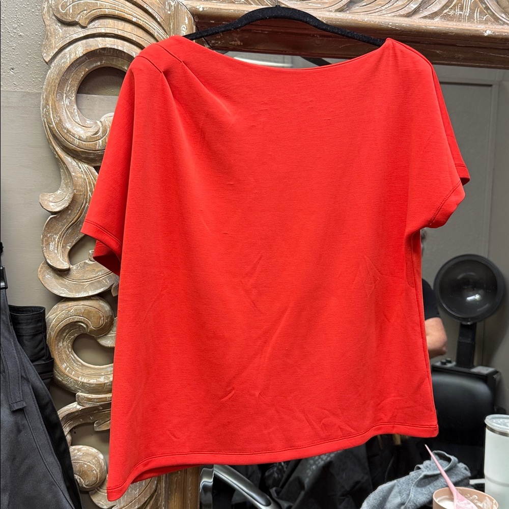 Nine Britton Vibrant Red Top